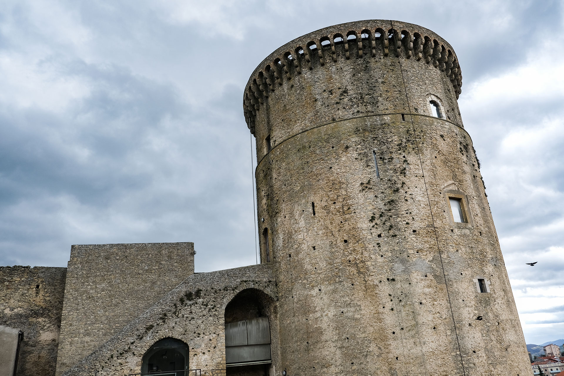 Panoramica della torre normanna di Tricarico